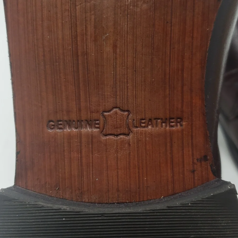 Florsheim Dark Brown Leather Loafers Size‎ 9.5 Leather Uppers and Soles